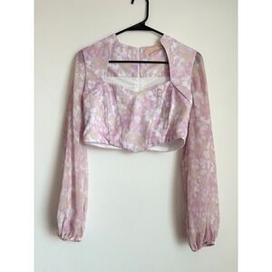 MC‎ Company Brazil Floral Corset Bustier Top Coquette Cottagecore Fairy Dollette